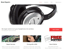 Tablet Screenshot of boserepairs.com